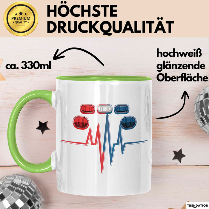 Sanitäter Tasse Geschenkidee Notfallmediziner Geschenkidee Lustig Grün Trendation