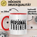 Personal-Trainer Tasse Geschenk Bester Personaltrainer Geschenkidee Spruch Rot Trendation