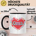 Oma Tasse Geschenkidee Oma Herz Liebende Familie Nana Trendation