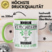 Keyboarderin Tasse Geschenk Ich Bin Keyboarderin Warum Weil Ich Es Kann Geschenkidee Geburtstag Grün Trendation