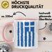 Griechenland Tasse Geschenk Grieche Flagge Hoch Kaffee-Becher Rosa Trendation