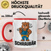 Auto Kfz Mechaniker Tasse Geschenk Lustige Geschenkidee Spruch Schraubar Rot Trendation