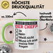 Witzige Tasse Geschenk Bist Du Hier Der Chef Humorvolles Design Muss Ich Erst Meine Frau Fragen Grün Trendation