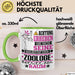 Zoologe Geschenk Tasse Lustiger Spruch Erheben Sie Sich Der Zoologe Betritt den Raum Grün Trendation