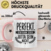Jutta Tasse Geschenk Perfekt Sein Kann Jeder Geschenkidee Geburtstag Rosa Trendation