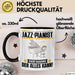 Jazz-Pianist Tasse Geschenk für Jazz-Pianist Der Mann Der Alles Kann Geschenkidee zum Geburtstag Schwarz Trendation