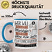 Plattenproduzentin Tasse Geschenk Spruch Wer Will Schon Prinzessin Sein Wenn Man Auch Plattenproduzentin Sein Kann Blau Trendation