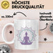 Yoga Liebhaber Tasse Geschenkidee für Zen Posen Suchende Weiß Trendation