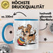Hunde Liebhaber Tasse Geschenkidee für Hundefreunde Blau Trendation