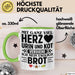Krankenschwester Pflege Geschenk Tasse Mit Ganz Viel Herz Urin Und Kot Verdiene Ich Mein Täglich Brot Geschenkidee Kaffee-Becher Grün Trendation