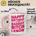 Geburtstagsfeier Tasse Geschenk Lustige Geschenkidee Spruch Alles Gute Zum Geburtstag An Die Heftigste Queen Rosa Trendation