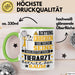 Tierarzt Geschenk Tasse Lustiger Spruch Erheben Sie Sich Der Tierarzt Betritt den Raum Grün Trendation