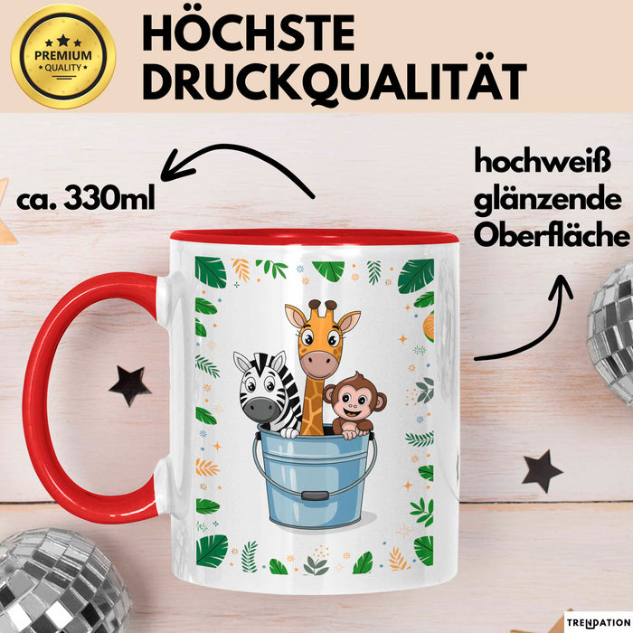 Tierpfleger Tasse Geschenk Lustige Geschenkidee Spruch Für Tier Betreuer Rot Trendation