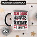 Anime Tasse Geschenk Anime-Liebhaber Geschenkidee Ich Mag Anime Und Vielleicht 3 Leute Schwarz Trendation