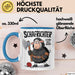 Schaf Tier Sarkasmus Tasse Becher Geschenk Lustige Geschenkidee Spruch Schafrichter Ich Mah Alles Nieder Blau Trendation