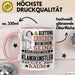 Klangkünstler Geschenk Tasse Lustiger Spruch Erheben Sie Sich Der Klangkünstler Betritt den Raum Rosa Trendation