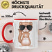 Frettchen Tasse Geschenk Sonnenbrille Grafik Lustige Geschenkidee Rot Trendation