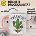 Kaktus Tasse Geschenk Kuscheln Sarkasmus Humor Geschenkidee Kaffee-Becher Kaktus-Liebhaber Frauen Rosa Trendation