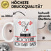 Geschenk für Rockerin Tasse Lustige Geschenkidee Geburtstag Ich Bin Rockerin Ich Darf Das Weiß Trendation