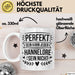 Hannelore Tasse Geschenk Perfekt Sein Kann Jeder Geschenkidee Geburtstag Weiß Trendation