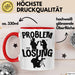 Fotograf Tasse Geschenk für Fotograf Männer Geschenkidee Problem und Lösung Fotografieren Rot Trendation