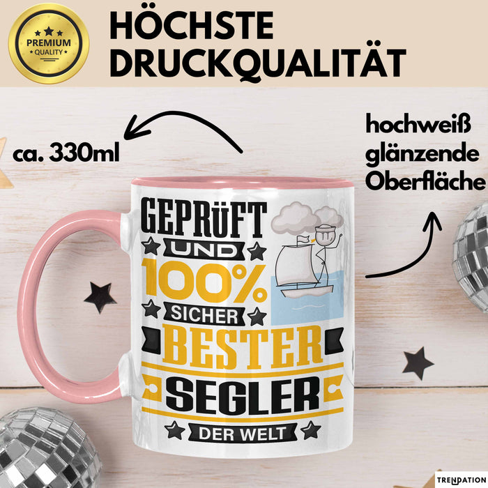 Segler Geschenk Lustiger Spruch für Segler Geschenkidee Bester Segler Der Welt Rosa Trendation