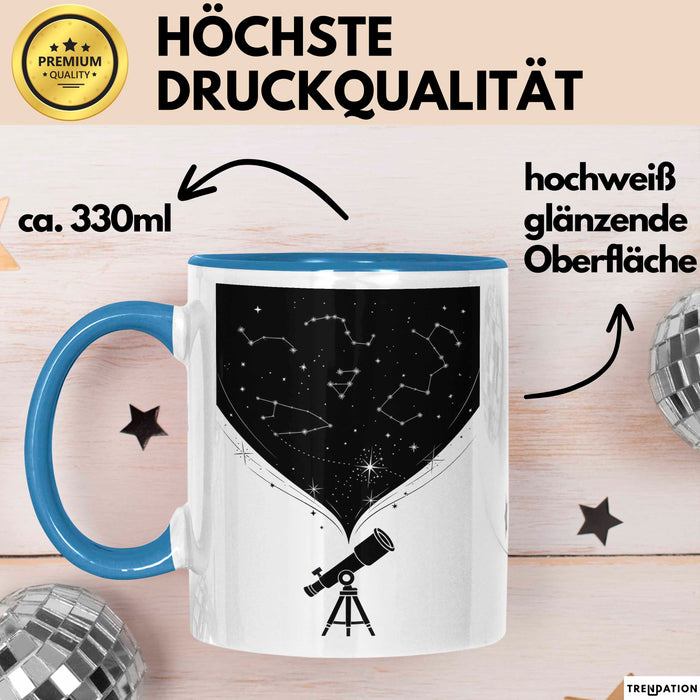 Astronom Tasse Geschenk Lustige Geschenkidee Spruch Für Sternen Gucker Blau Trendation
