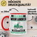 Mountainbiker Tasse Geschenk für Mountainbiker Geburtstag Lustiger Spruch Kaffee-Becher Was Ist Deine Superkraft Rot Trendation