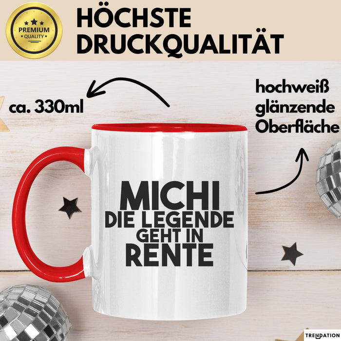 Michi Tasse Michi – Die Legende Geht In Rente Geschenk