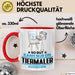 Tiermaler Geschenk Tasse So Gut Kann Nur Ein Tiermaler Aussehen Geschenkidee Kaffee-Becher Rot Trendation