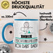 Geschenk für Tischtennisspielerin Tasse Lustige Geschenkidee Geburtstag Ich Bin Tischtennisspielerin Ich Darf Das Blau Trendation