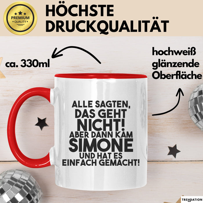 Simone Tasse Alle Sagten Das Geht Nicht, Aber Dann Kam Simone Geschenk