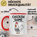 Sarkistisches Huhn Tasse Geschenk Lustige Geschenkidee Spruch Hühnerspiel Schau Nicht Auf Das Huhn Rot Trendation