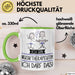 Geschenk für Musiktherapeutin Tasse Lustige Geschenkidee Geburtstag Ich Bin Musiktherapeutin Ich Darf Das Grün Trendation
