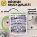 Lustige Tasse Geschenk Tochter Verrückter Vater Witziger Spruch Grün Trendation