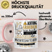 Musikredakteurin Tasse Geschenk Lustiger Spruch Bitte Erheben Sie Sich Seine Majestät Die Musikredakteurin Betritt Den Raum Rosa Trendation