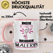 Malerin Tasse Geschenk Becher Stark Attraktiv Furchtlos Malerin Lustige Geschenkidee Rosa Trendation