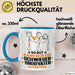 Schwiegergroßvater Geschenk Tasse So Gut Kann Nur Ein Schwiegergroßvater Aussehen Geschenkidee Kaffee-Becher Blau Trendation