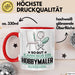 Hobbymaler Geschenk Tasse So Gut Kann Nur Ein Hobbymaler Aussehen Geschenkidee Kaffee-Becher Rot Trendation