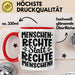 Menschenrechte Statt Rechte Menschen Tasse Geschenk Frieden Becher Rot Trendation