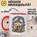 Frosch Tier Spielt Banjo Tasse Geschenk Lustige Geschenkidee Spruch Rot Trendation