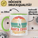 Skateboard Skater Fans Bzw Skateboard Tasse Becher Geschenk Mädchen Jungs Santa Cruz Grün Trendation