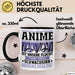 Anime Tasse Geschenk Realitätsflucht Lustiger Spruch Manga Fans Schwarz Trendation