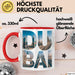 Dubai VAE Tasse Geschenk Lustige Geschenkidee Spruch Rot Trendation