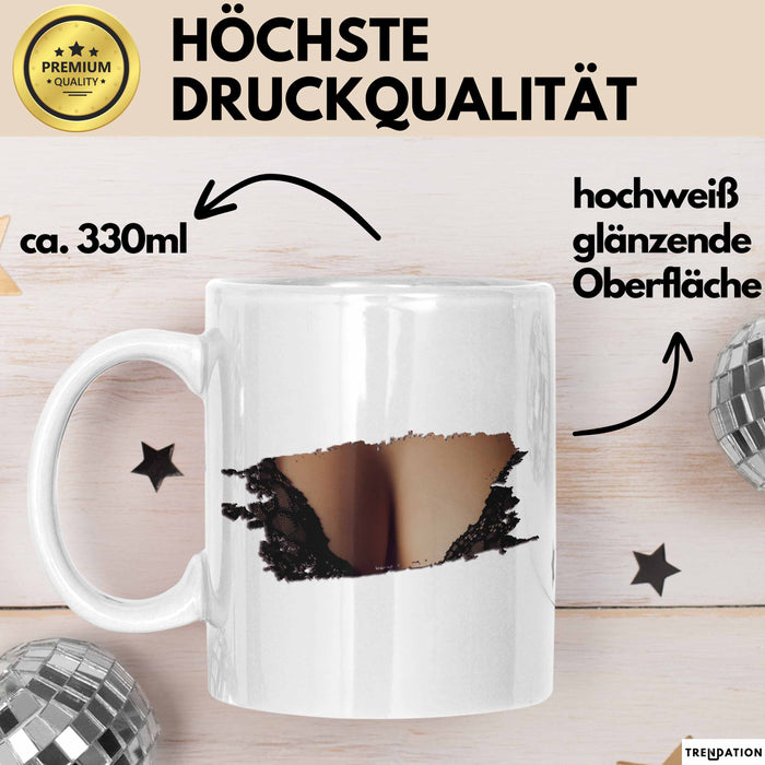 Brüste Tasse Geschenk Männer Geschenkidee 18+ Becher Weiß Trendation