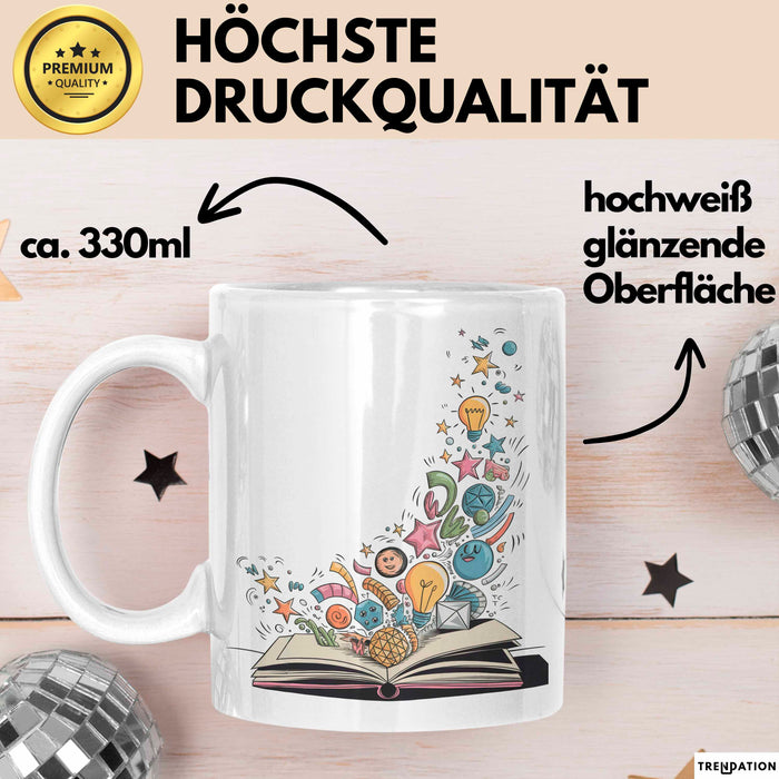 Illustrator Tasse Geschenkidee für Zeichenkünstler Weiß Trendation