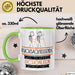 Rucksackreisende Weil Es Keinen Schöneren Beruf Gibt Tasse Geschenk für Eine Rucksackreisende Lustig Grün Trendation