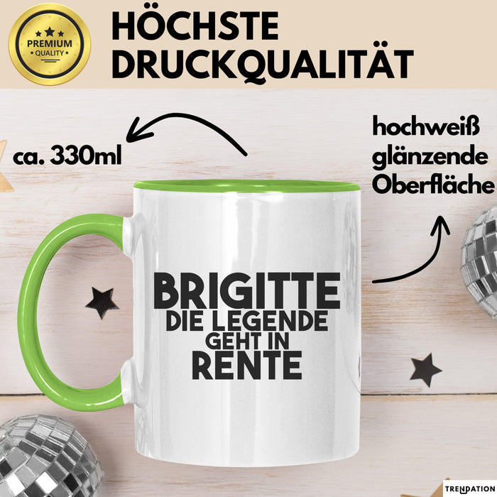 Brigitte Tasse Brigitte – Die Legende Geht In Rente Geschenk