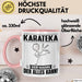 Karateka Tasse Geschenk für Karateka Der Mann Der Alles Kann Geschenkidee zum Geburtstag Rosa Trendation