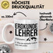 Geografielehrer Unterricht Tasse Geschenk Lustige Geschenkidee Spruch Erdkunde Lehrer Weiß Trendation
